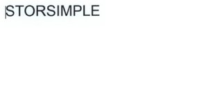 Trademark STORSIMPLE