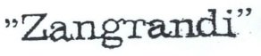 Trademark Zangrandi