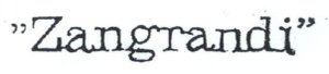Trademark Zangrandi