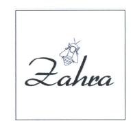 Trademark ZAHRA + LOGO