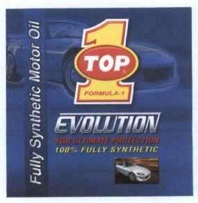 Trademark TOP 1 FORMULA 1 Evolution + Lukisan