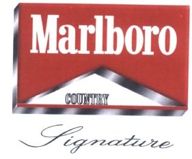 Trademark MARLBORO COUNTRY SIGNATURE + LOGO