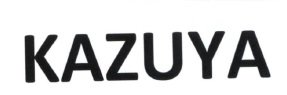 Trademark KAZUYA + logo