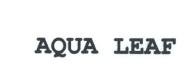 Trademark AQUA LEAF