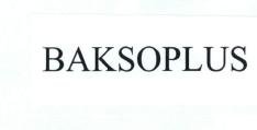 Trademark BAKSOPLUS