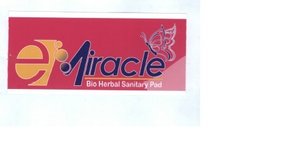 Trademark EMIRACLE BIO HERBAL SANITARY PAD & LOGO