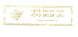 Trademark SINGER & LOGO