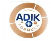 Trademark ADIK + FORMULA