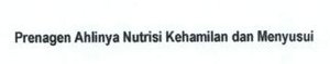 Trademark Prenagen Ahlinya Nutrisi Kehamilan dan Menyusui