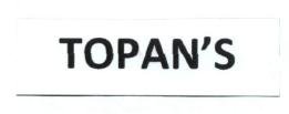 Trademark TOPAN'S