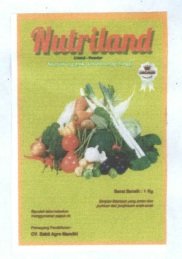 Trademark NUTRILAND