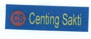 Trademark CENTING SAKTI + LOGO CS