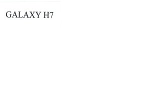 Trademark GALAXY H7 :