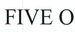 Trademark FIVE O
