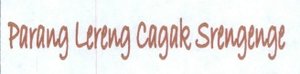 Trademark PARANG LERENG CAGAK SRENGENGE