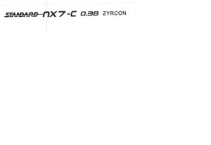 Trademark STANDARD NX7 0,38 ZYRCON