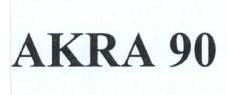 Trademark AKRA 90