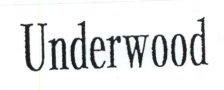 Trademark UNDERWOOD