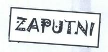 Trademark ZAPUTNI
