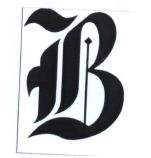 Trademark Logo Huruf B