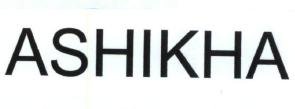 Trademark ASHIKHA