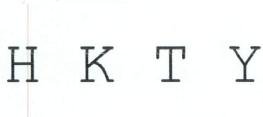 Trademark HKTY / H K T Y