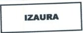 Trademark IZAURA