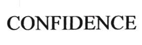 Trademark CONFIDENCE
