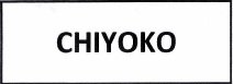 Trademark Chiyoko