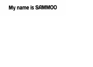Trademark My name is SAMMOO