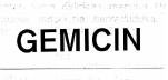 Trademark GEMICIN