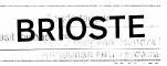 Trademark BRIOSTE