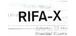 Trademark RIFA-X