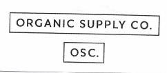 Trademark ORGANIC SUPPLY CO. OSC.