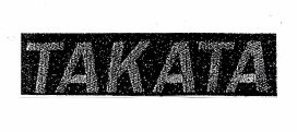 Trademark TAKATA