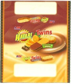 Trademark HATARI TWINS COKLAT JERUK