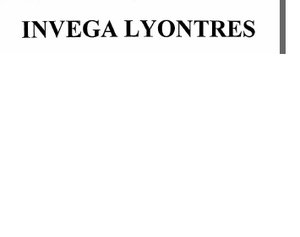 Trademark INVEGA LYONTRES