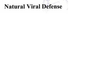 Trademark NATURAL VIRAL DEFENSE