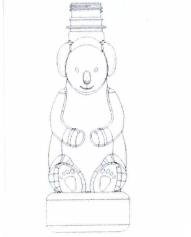 Trademark LUKISAN BOTOL Motif Koala