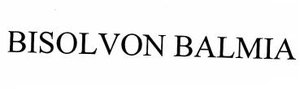 Trademark BISOLVON BALMIA