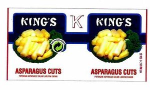 Trademark KING'S Asparagus Cuts Huruf kanji