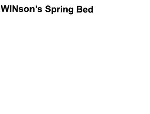 Trademark WINSON'S SPRING BED