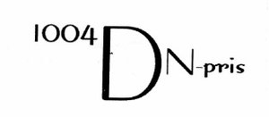 Trademark 1004 DN-pris