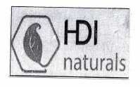 Trademark HDI NATURALS + LOGO