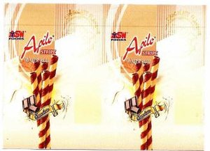 Trademark APILO STRIPE CHOCOLATE+Lukisan