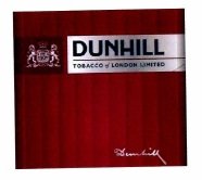 Trademark DUNHILL TOBACCO OF LONDON LIMITED + LOGO