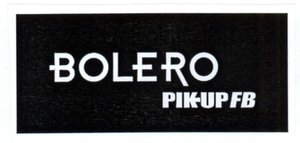Trademark BOLERO PIK-UP FB