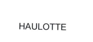 Trademark HAULOTTE