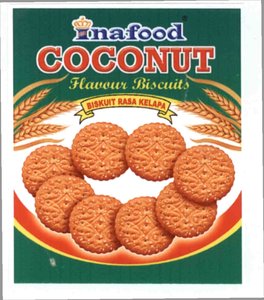 Trademark INAFOOD COCONUT FLAVOUR BISCUITS