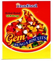 Trademark INAFOOD GEM BUNGA BISCUITS